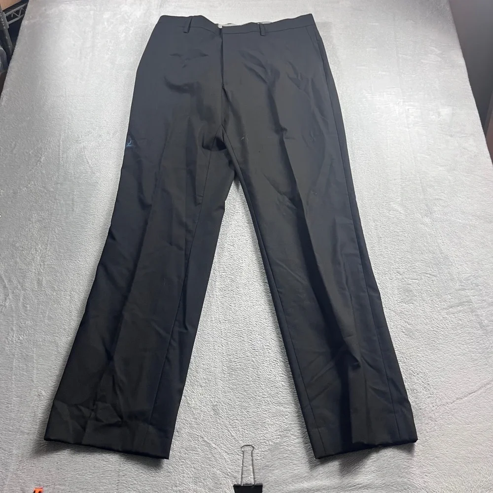 Banana Republic Mens Classic Fit Wool Dress Pants Black 34x34 NWT